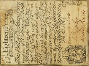pS2757 from United States: 1 Shilling from 1741 pS2757 from United States: 1 Shilling from 1741