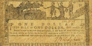 pS982 from United States: 1 Dollar from 1775 pS982 from United States: 1 Dollar from 1775
