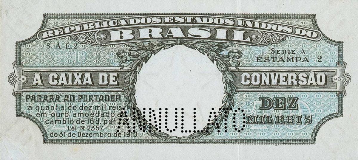 Front of Brazil p101r: 10 Mil Reis from 1910