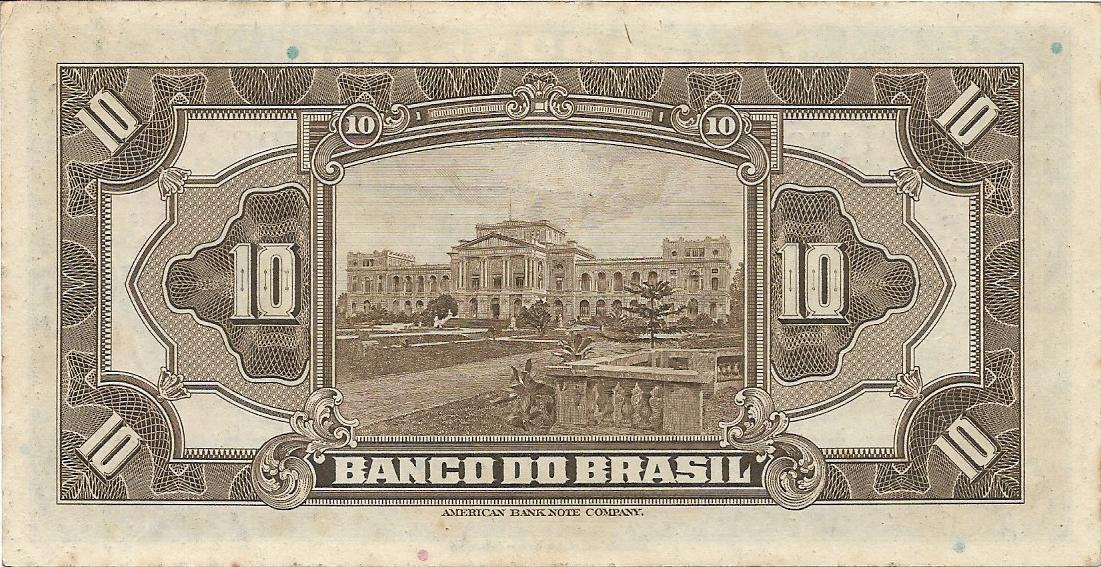 Back of Brazil p115a: 10 Mil Reis from 1923