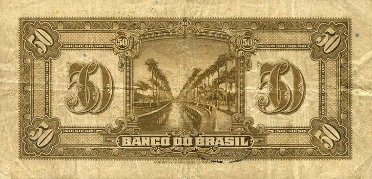 Back of Brazil p118a: 50 Mil Reis from 1923