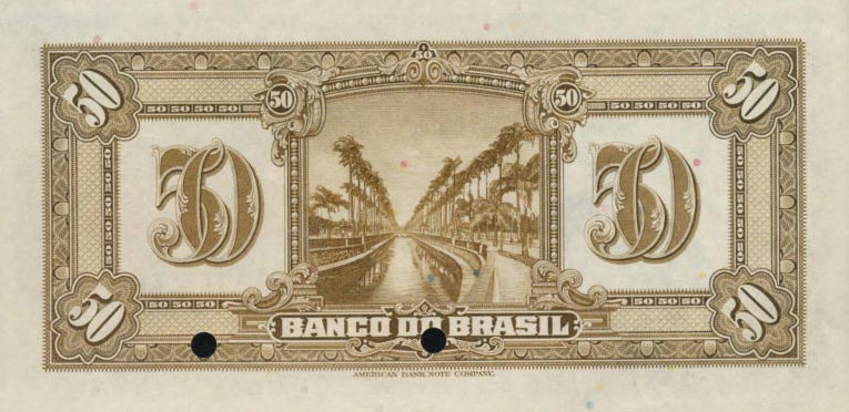 Back of Brazil p118s: 50 Mil Reis from 1923