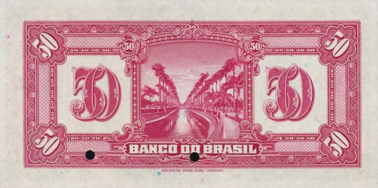 Back of Brazil p119s: 50 Mil Reis from 1923