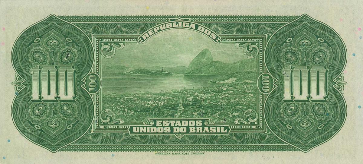 Back of Brazil p129: 100 Cruzeiros from 1942