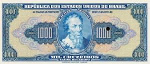 p141r from Brazil: 1000 Cruzeiros from 1943