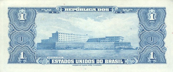 Back of Brazil p150a: 1 Cruzeiro from 1954