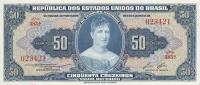 p152a from Brazil: 50 Cruzeiros from 1956