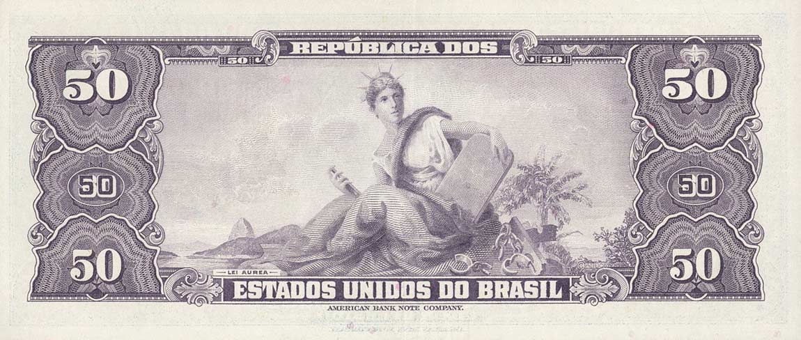 Back of Brazil p152c: 50 Cruzeiros from 1956