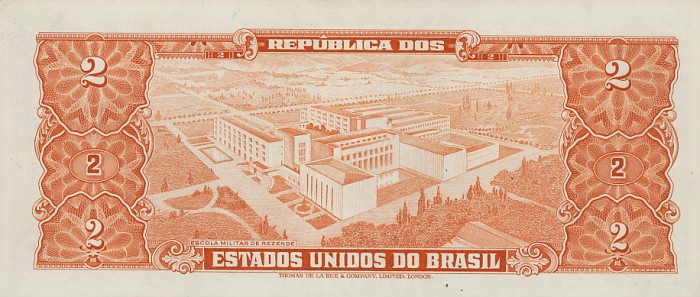 Back of Brazil p157: 2 Cruzeiros from 1955