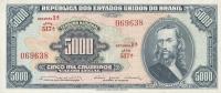 Gallery image for Brazil p174b: 5000 Cruzeiros from 1964