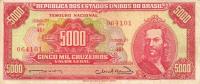 p182a from Brazil: 5000 Cruzeiros from 1963