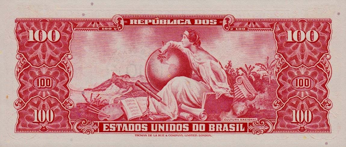 Back of Brazil p185a: 10 Centavos from 1966