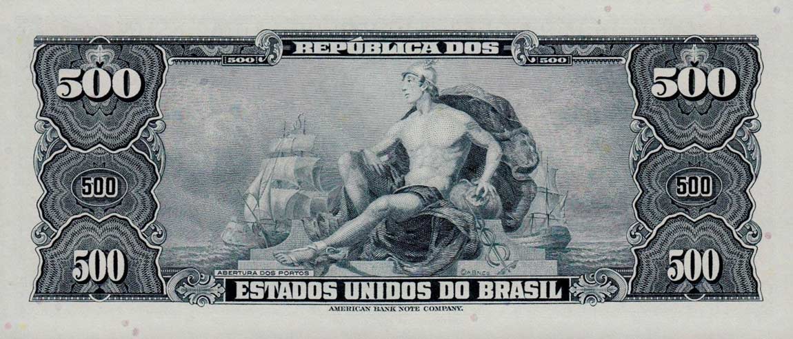 Back of Brazil p186a: 50 Centavos from 1967