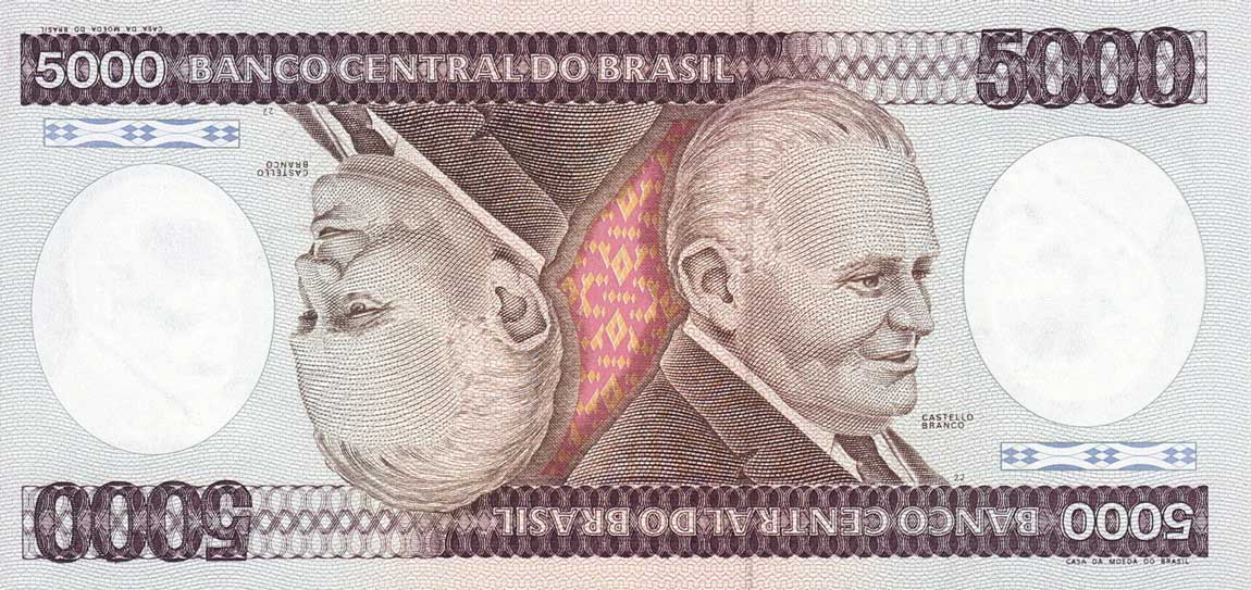 Front of Brazil p202r: 5000 Cruzeiros from 1981