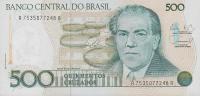 Gallery image for Brazil p212d: 500 Cruzados from 1988