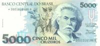 Gallery image for Brazil p232a: 5000 Cruzeiros from 1990