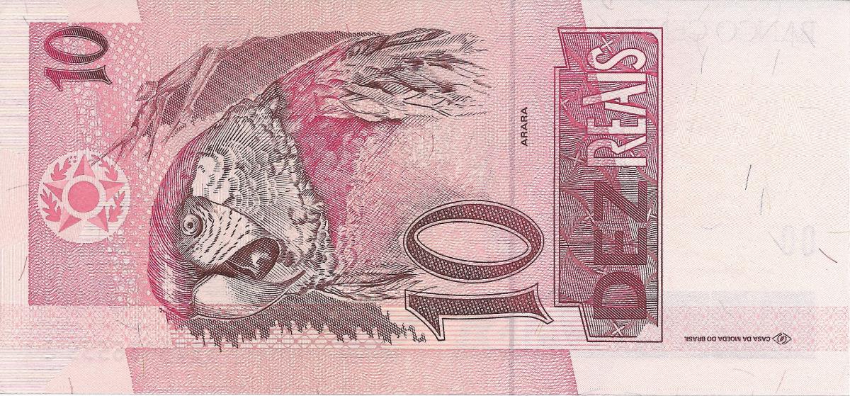 Back of Brazil p245Am: 10 Reais from 1997