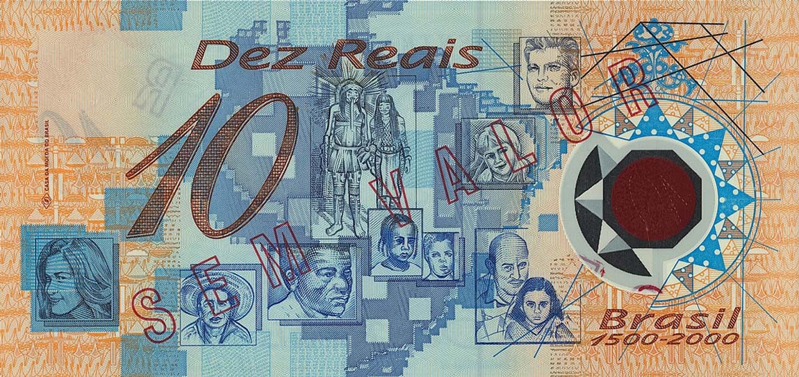 Back of Brazil p248s: 10 Reais from 2000