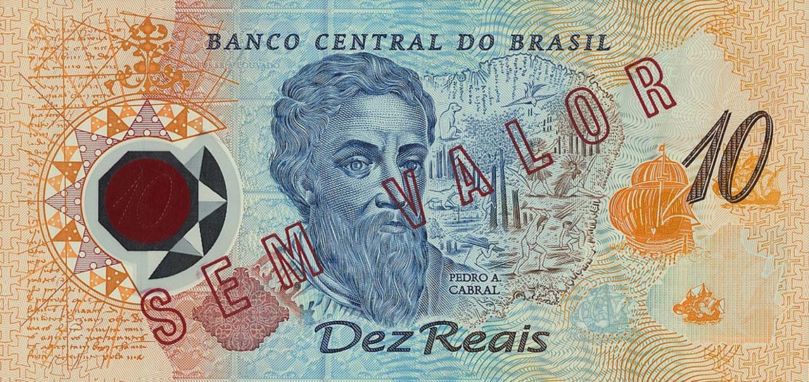 Front of Brazil p248s: 10 Reais from 2000