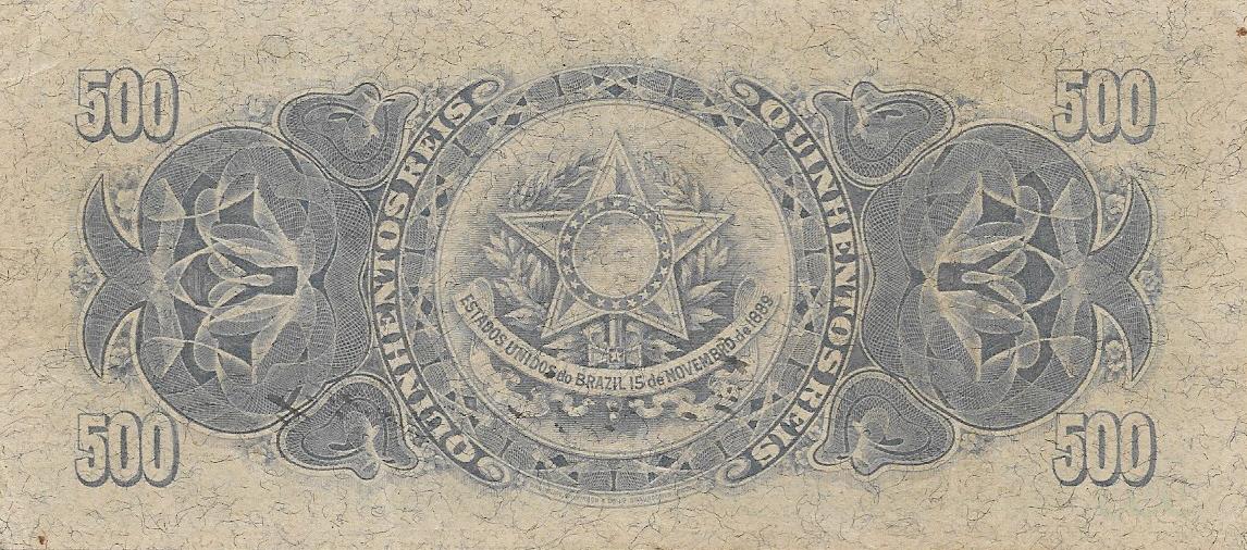 Back of Brazil p2: 500 Reis from 1901