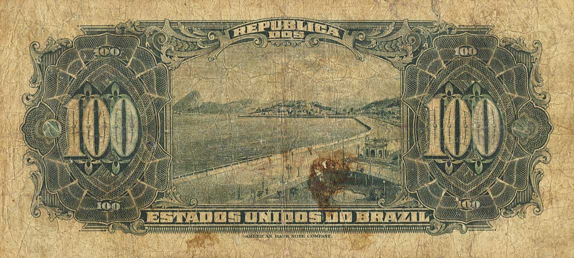 Back of Brazil p39b: 10 Mil Reis from 1925