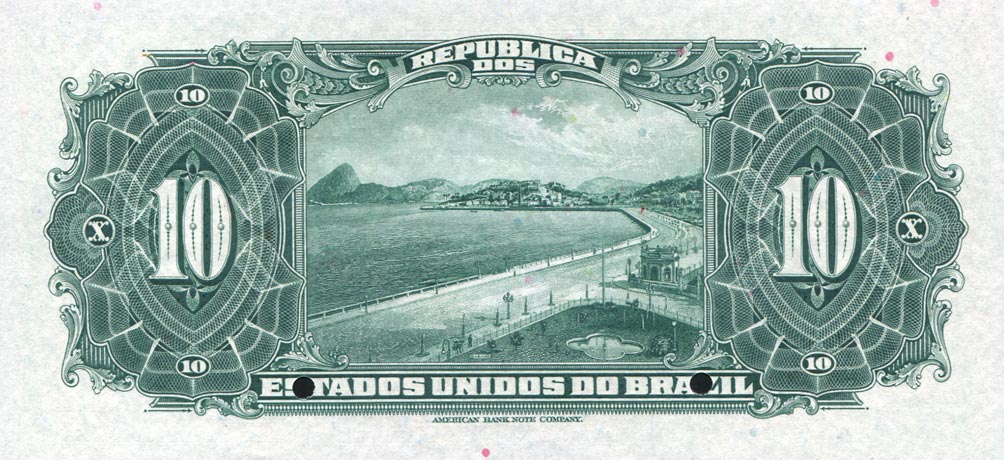 Back of Brazil p39s1: 10 Mil Reis from 1925