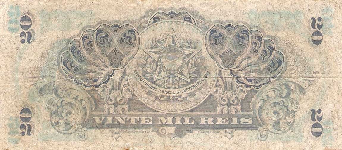 Back of Brazil p41a: 20 Mil Reis from 1900