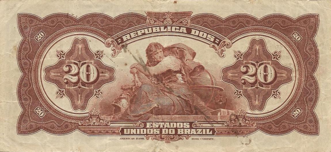 Back of Brazil p46a1: 20 Mil Reis from 1919