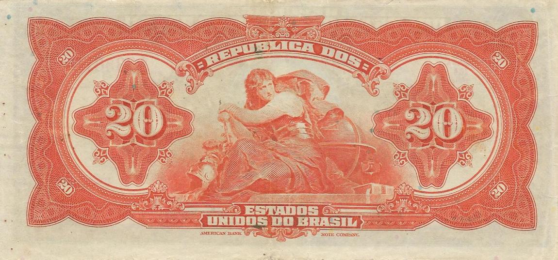 Back of Brazil p48d: 20 Mil Reis from 1931