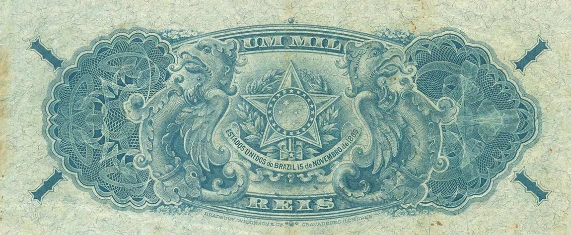 Back of Brazil p4: 1 Mil Reis from 1902