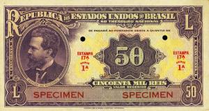 Gallery image for Brazil p59s: 50 Mil Reis