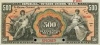 p86s from Brazil: 500 Mil Reis from 1908