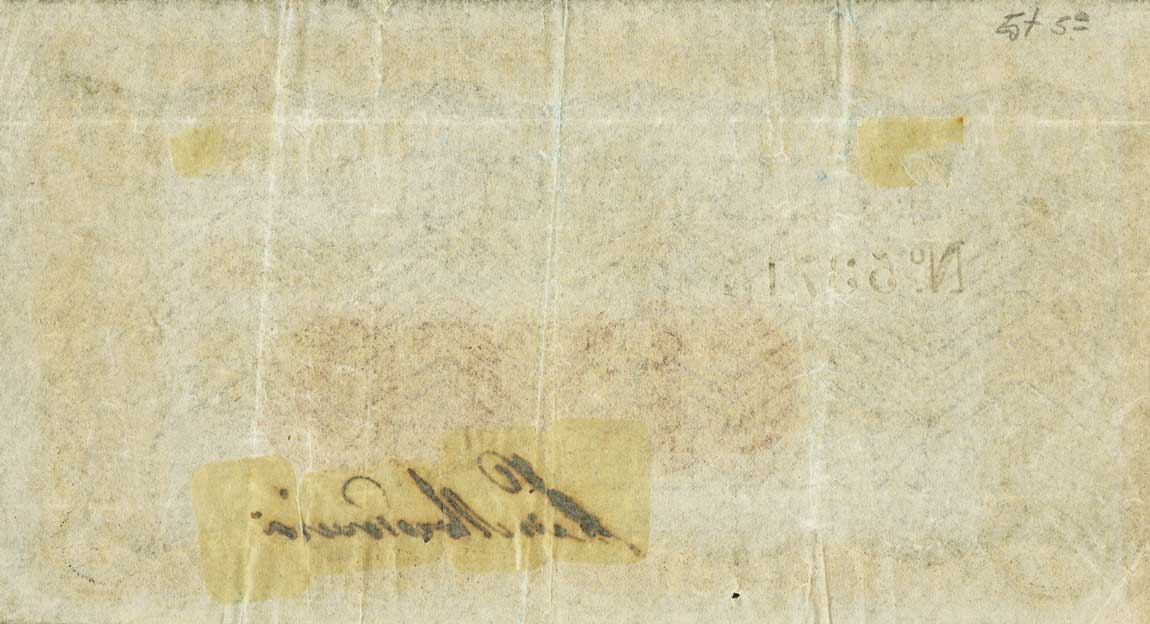 Back of Brazil pA230: 5 Mil Reis from 1852