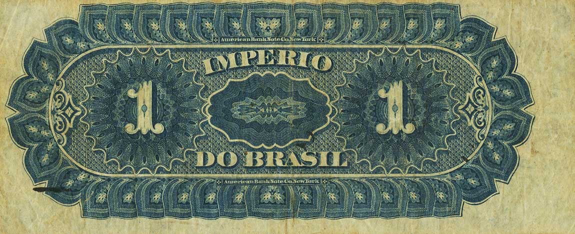 Back of Brazil pA244: 1 Mil Reis from 1870