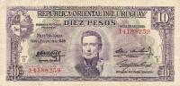 p37b from Uruguay: 10 Pesos from 1939