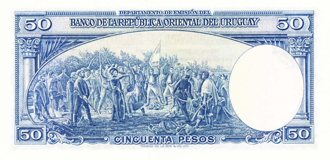 Back of Uruguay p42Aa: 50 Pesos from 1939