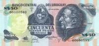 p61Aa from Uruguay: 50 Nuevos Pesos from 1988