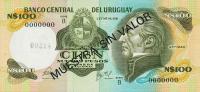 p62s from Uruguay: 100 Nuevos Pesos from 1985
