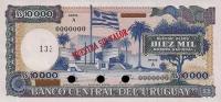 p67s2 from Uruguay: 10000 Nuevos Pesos from 1987