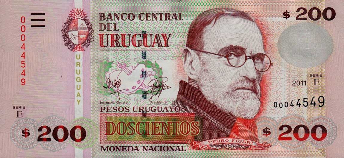 Front of Uruguay p89c: 200 Pesos Uruguayos from 2011