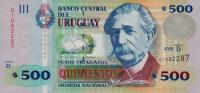 p90b from Uruguay: 500 Pesos Uruguayos from 2009