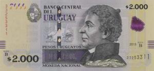 p99 from Uruguay: 2000 Pesos Uruguayos from 2015