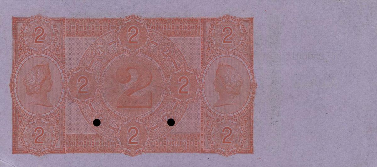 Back of Uruguay pS314r: 2 Pesos from 1876