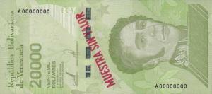 Gallery image for Venezuela p110s: 20000 Bolivar