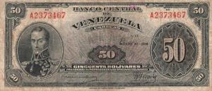 p33a from Venezuela: 50 Bolivares from 1940