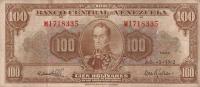 p34d from Venezuela: 100 Bolivares from 1959