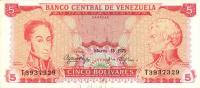 Gallery image for Venezuela p50g: 5 Bolivares