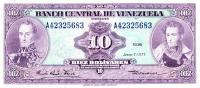 p51f from Venezuela: 10 Bolivares from 1977