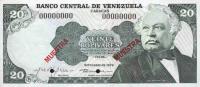 Gallery image for Venezuela p53s3: 20 Bolivares