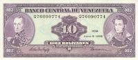 Gallery image for Venezuela p61d: 10 Bolivares from 1995